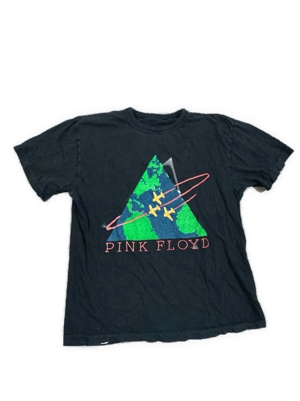 Pink Floyd Live in Japan Double Sided Graphic T-Shirt Black Small